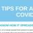 Tips for Avoiding COVID-1